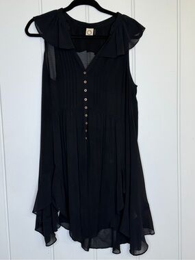 Akemi + Kin Sheer Ruffle Tunic Anthropologie